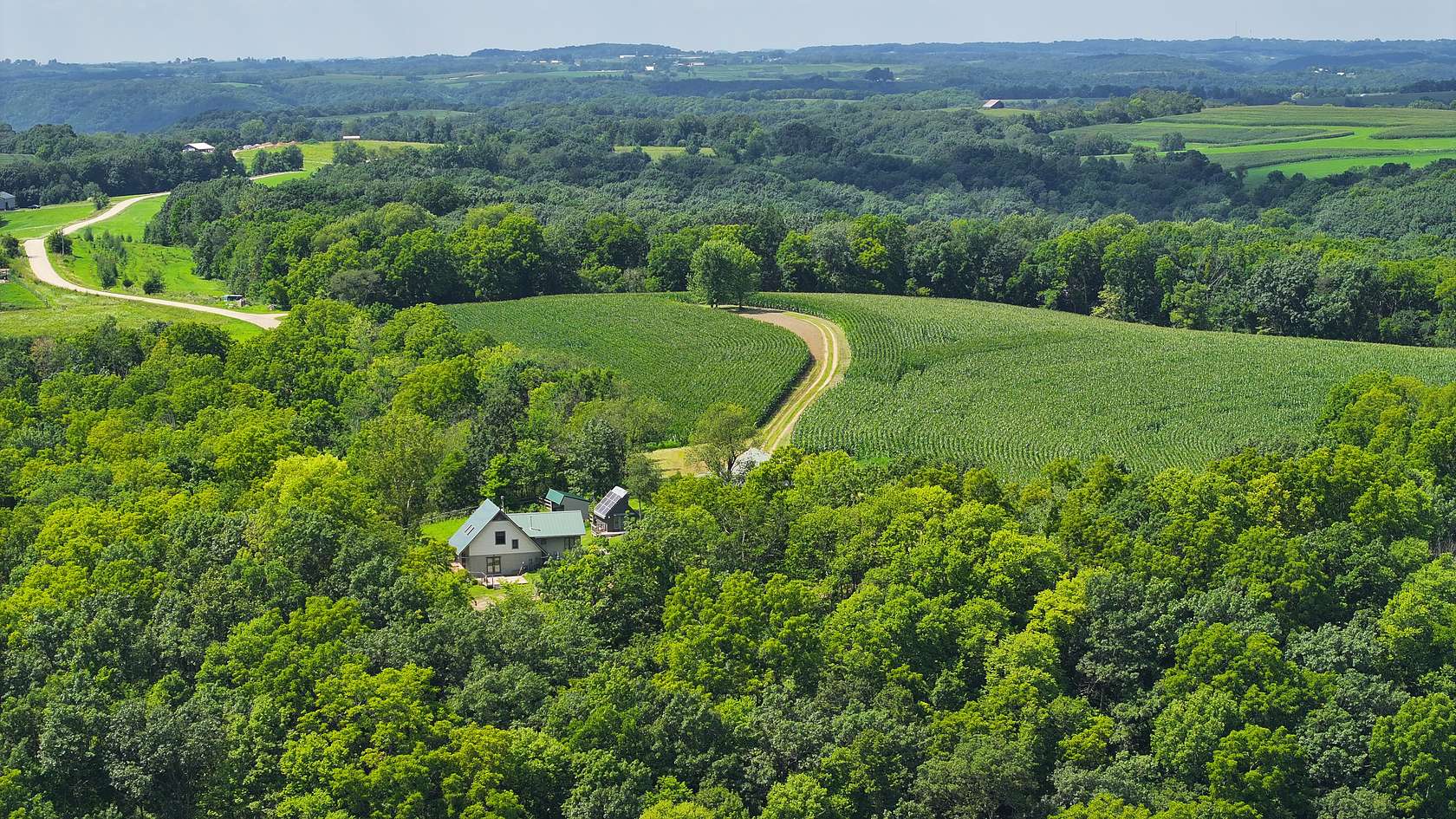 100 Acres of Recreational Land with Home for Sale in Soldiers Grove, Wisconsin