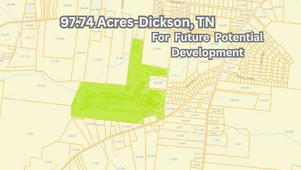 97.7 Acres of Recreational Land & Farm for Sale in Dickson, Tennessee