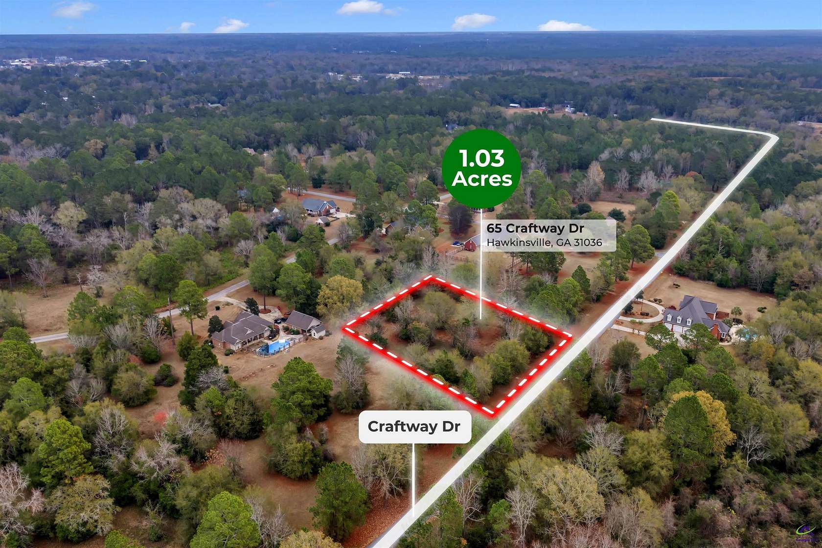 1 Acre of Residential Land for Sale in Hawkinsville, Georgia
