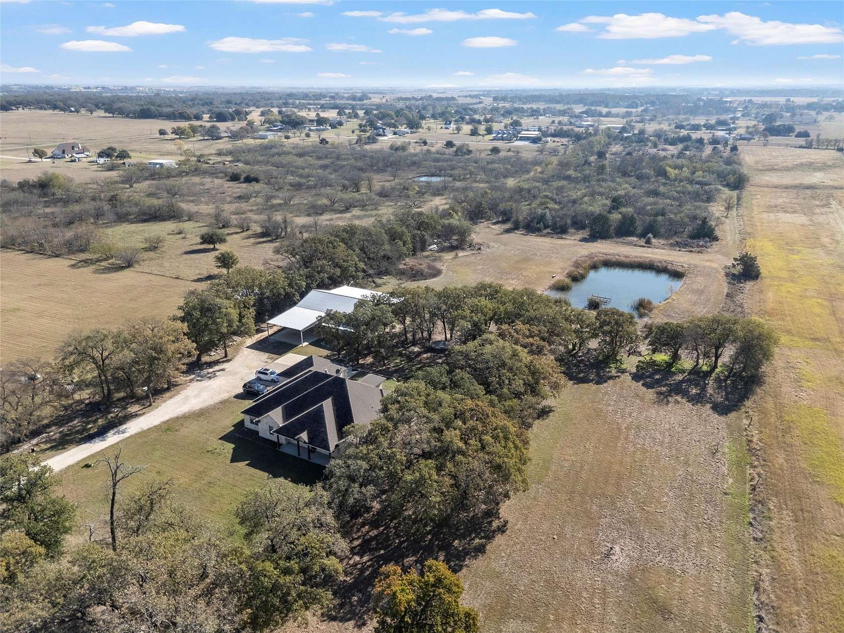 16 Acres of Land with Home for Sale in West, Texas