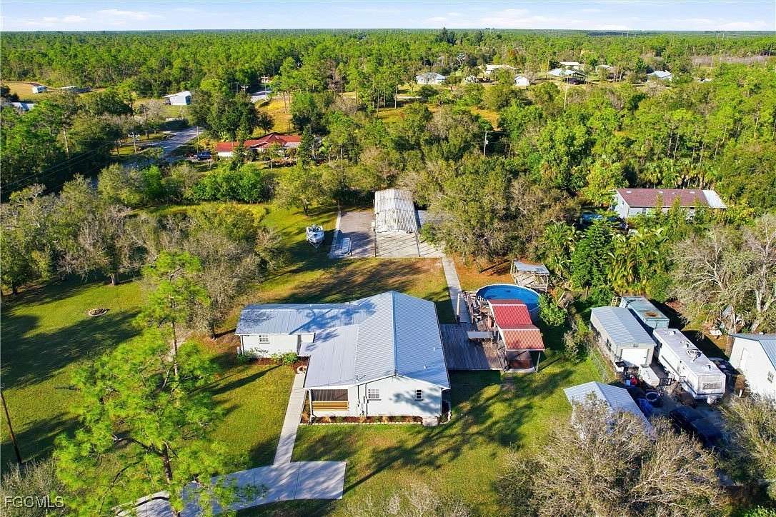 1.82 Acres of Land with Home for Sale in North Fort Myers, Florida
