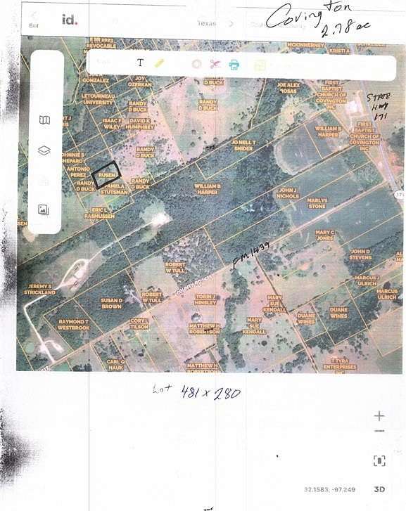 2.74 Acres of Land for Sale in Covington, Texas