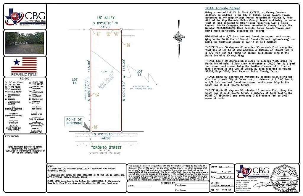 0.93 Acres of Residential Land for Sale in Dallas, Texas
