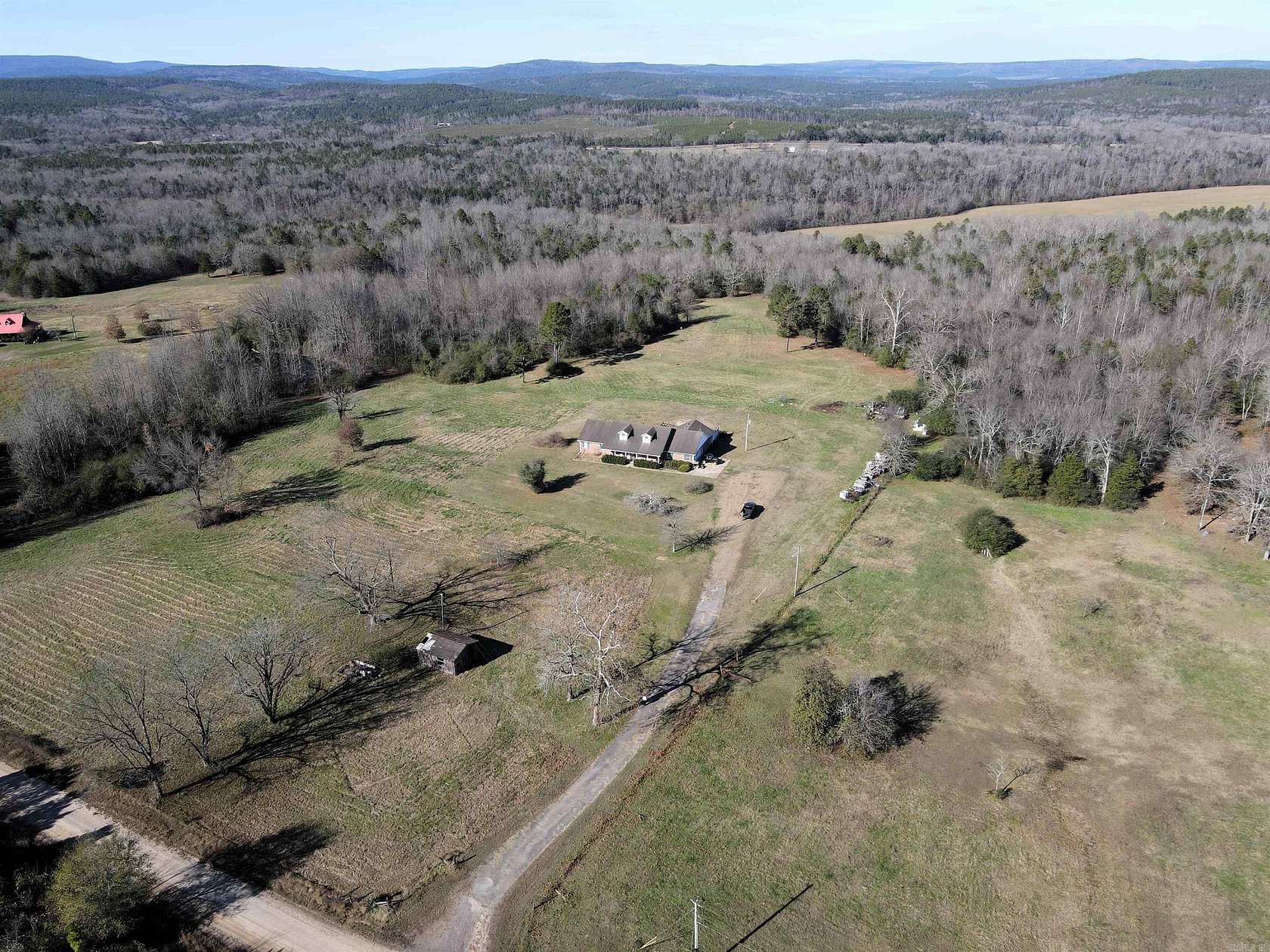 34 Acres of Recreational Land with Home for Sale in Cleveland, Arkansas