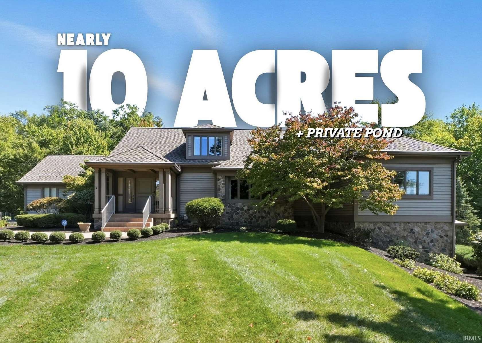 9.89 Acres of Land with Home for Sale in Warsaw, Indiana