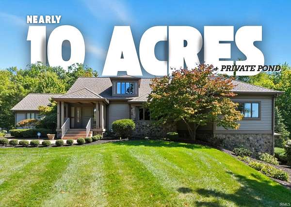 9.89 Acres of Residential Land with Home for Sale in Warsaw, Indiana