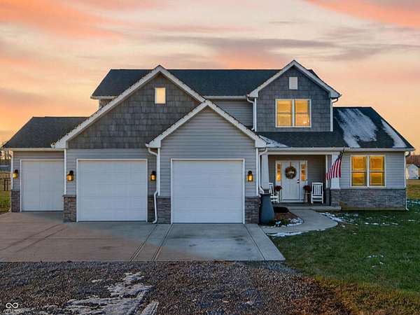 14 Acres of Land with Home for Sale in Trafalgar, Indiana