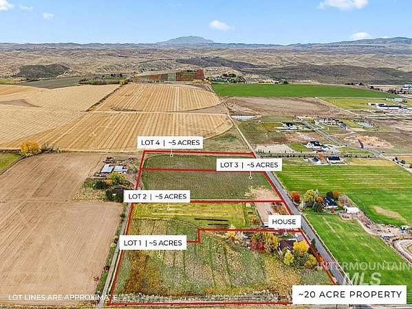 20 Acres of Land with Home for Sale in Eagle, Idaho
