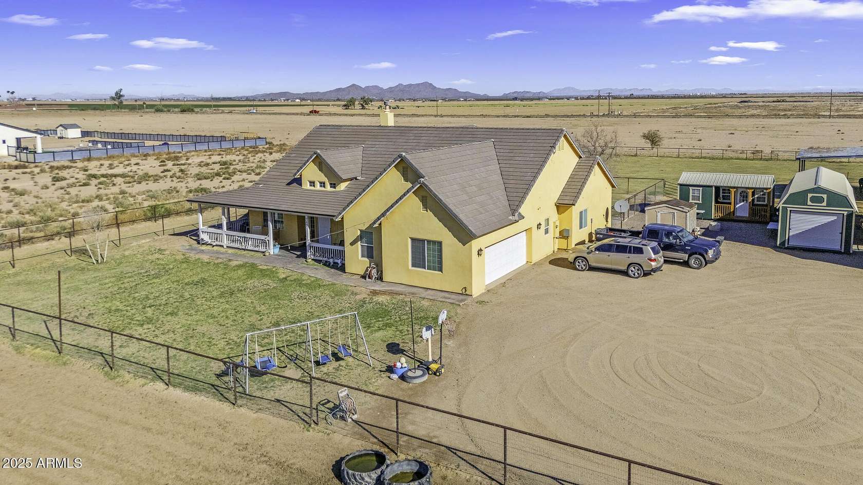 4.56 Acres of Residential Land with Home for Sale in Casa Grande, Arizona