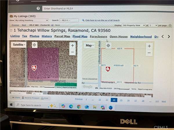 9.55 Acres of Land for Sale in Rosamond, California