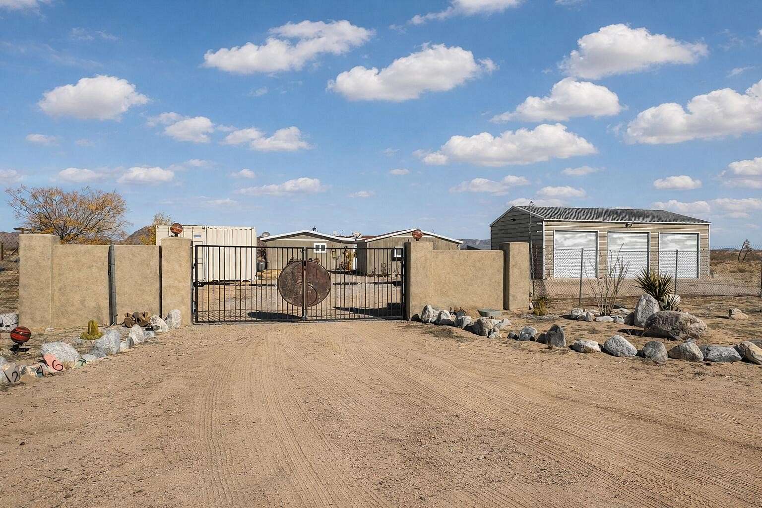 4.7 Acres of Residential Land with Home for Sale in Landers, California