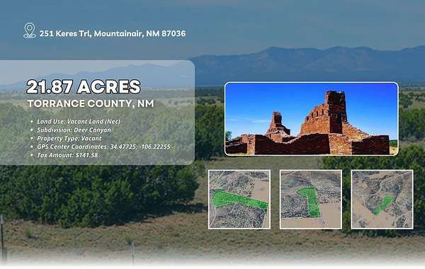 21.9 Acres of Recreational Land for Sale in Mountainair, New Mexico