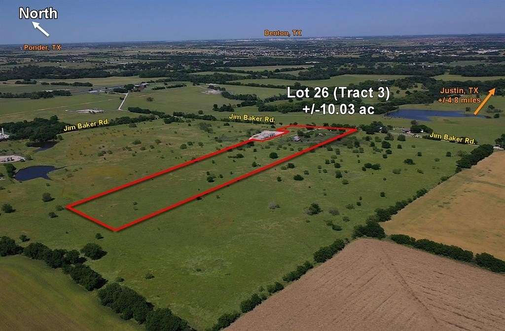 10 Acres of Land for Sale in Justin, Texas