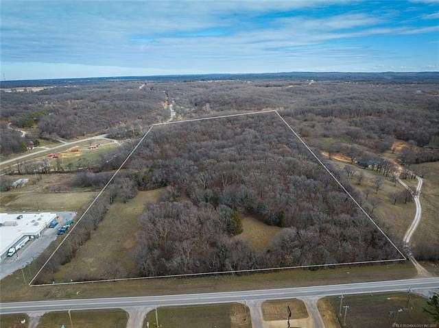 20.8 Acres of Mixed-Use Land for Sale in Locust Grove, Oklahoma