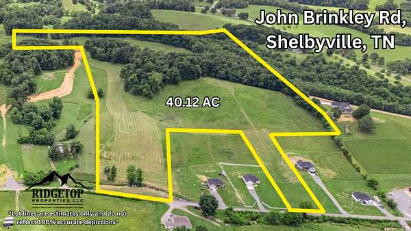 40.1 Acres of Recreational Land for Sale in Shelbyville, Tennessee