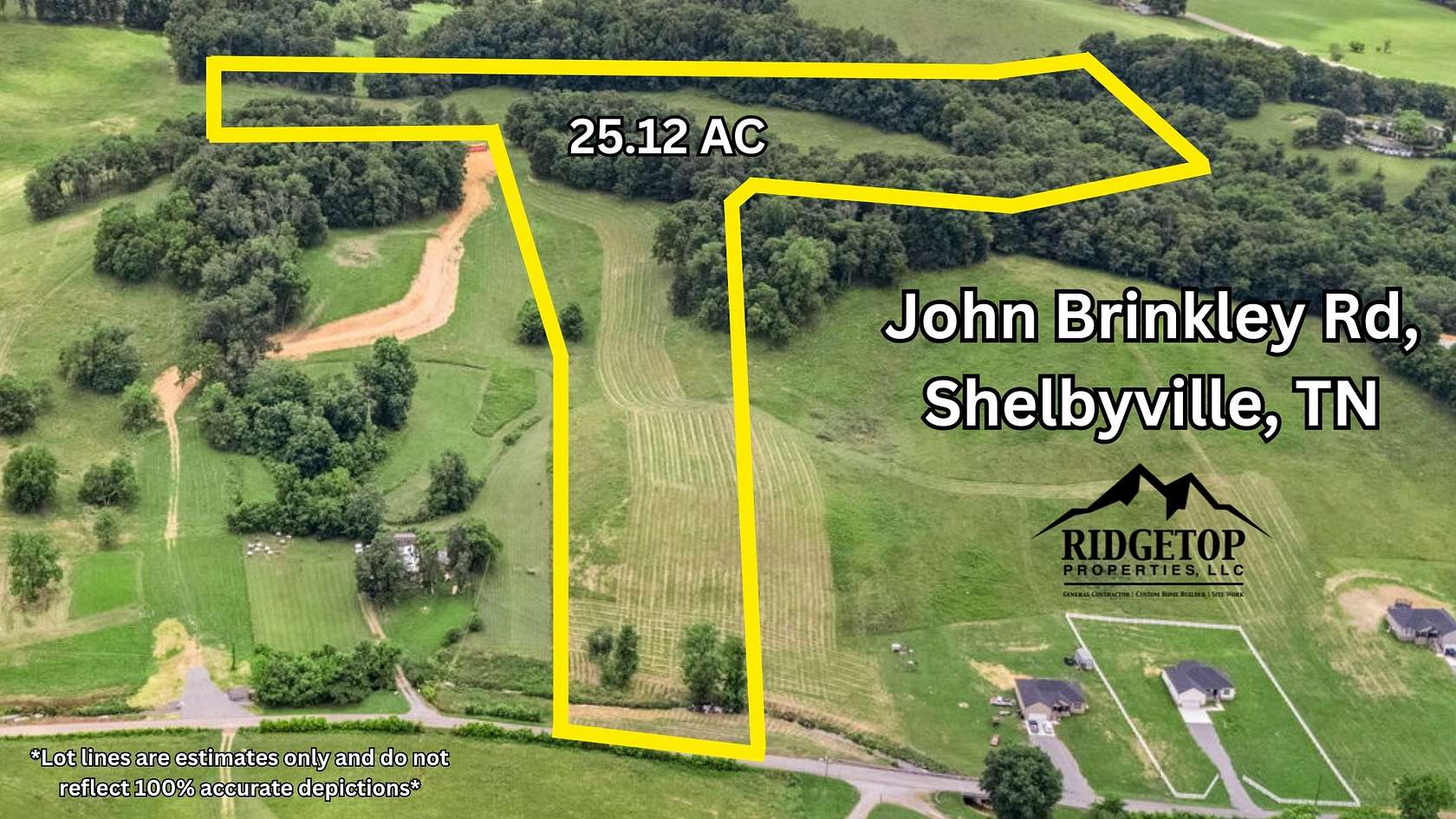 25.1 Acres of Recreational Land & Farm for Sale in Shelbyville, Tennessee