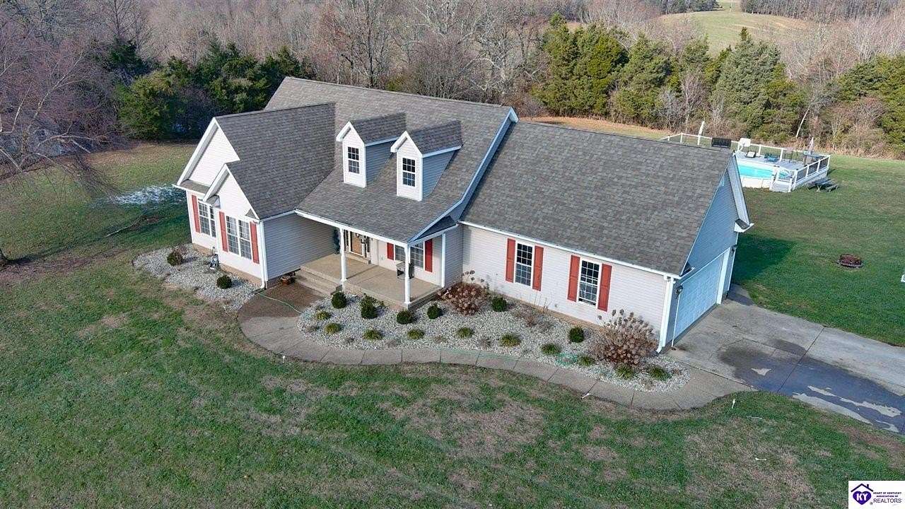 11.3 Acres of Land with Home for Sale in Hodgenville, Kentucky