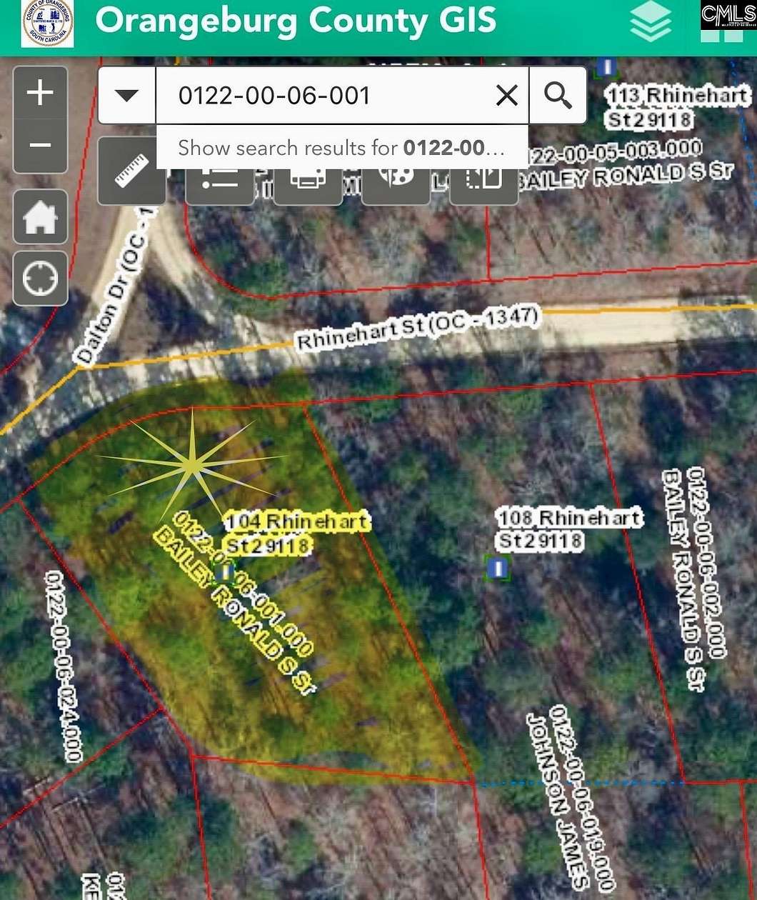 0 5 Acres of Residential Land for Sale in Orangeburg South Carolina