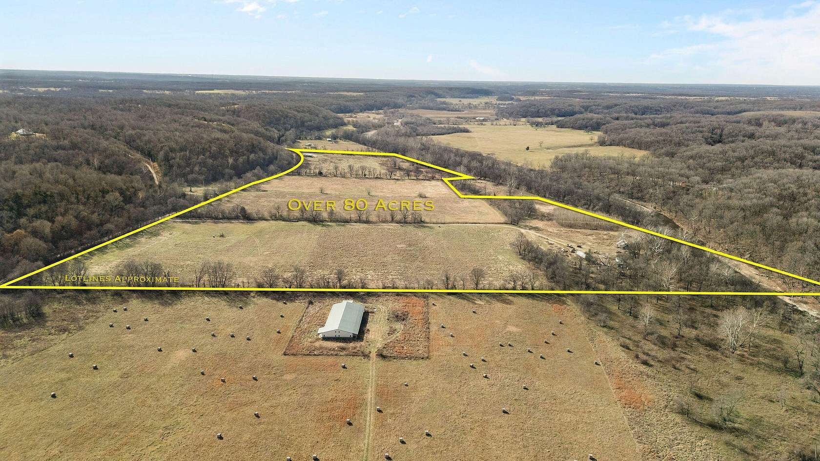 82.3 Acres of Recreational Land & Farm for Sale in Goodman, Missouri