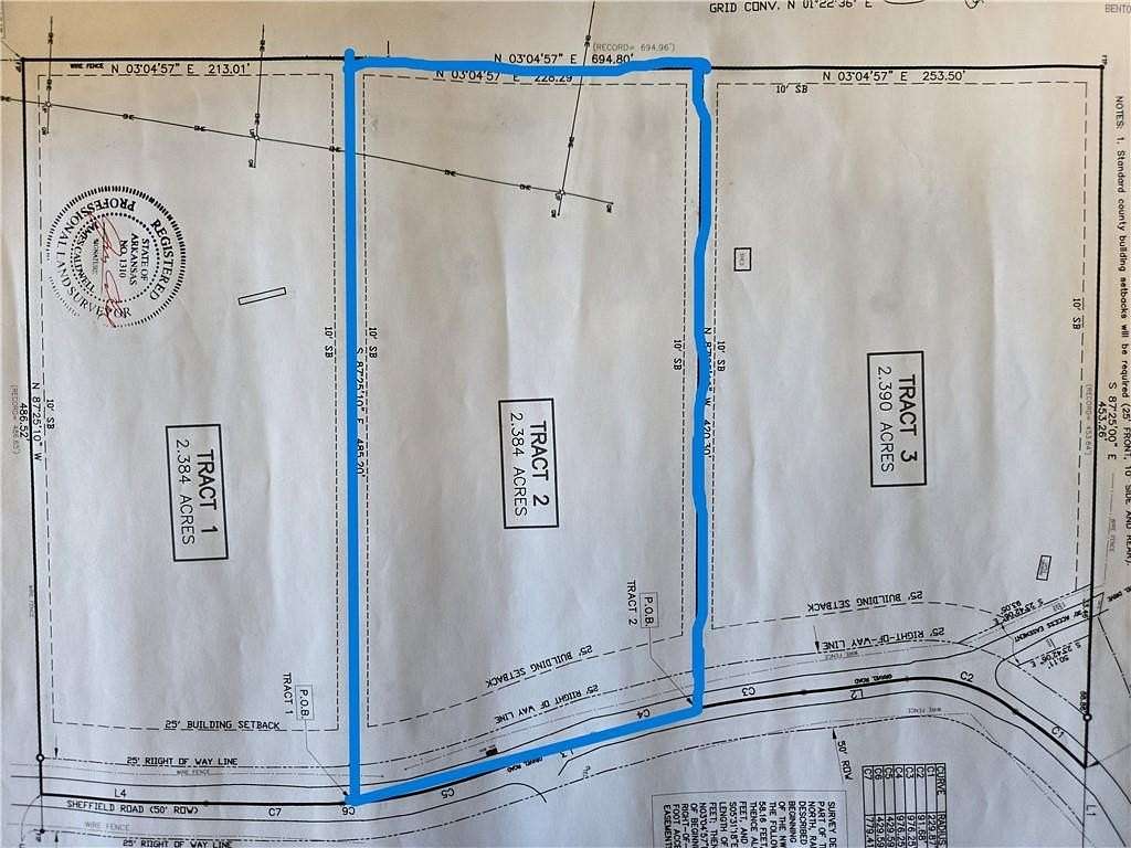 2.4 Acres of Residential Land for Sale in Siloam Springs, Arkansas