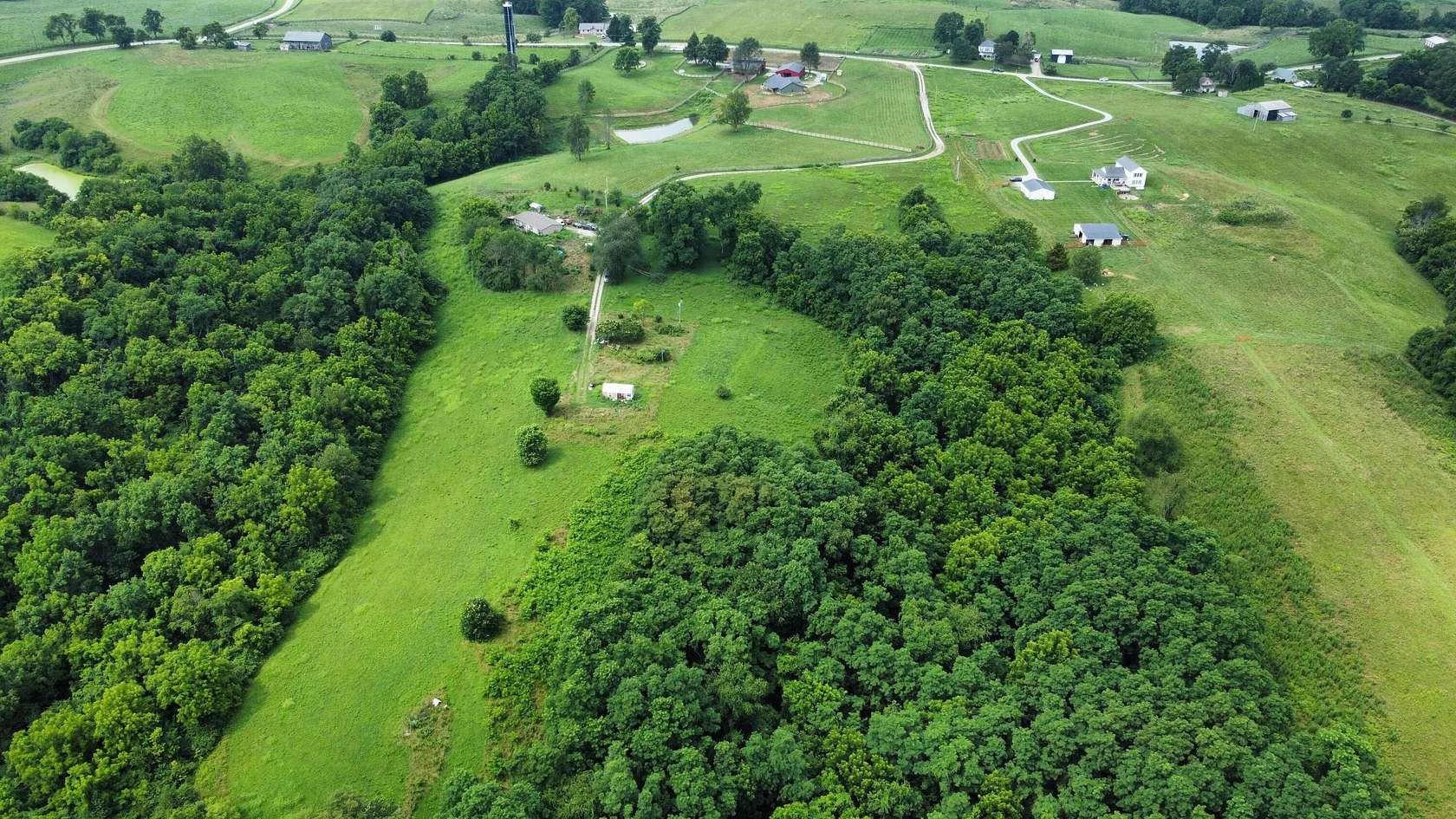 10.1 Acres of Land with Home for Sale in Worthville, Kentucky