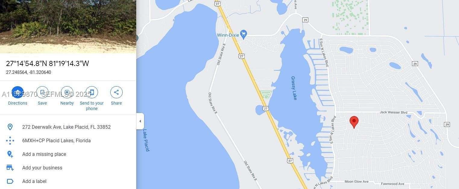 0.22 Acres of Residential Land for Sale in Lake Placid, Florida