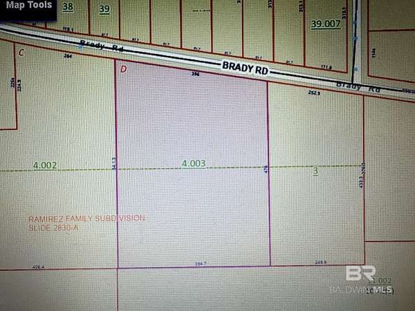 4.58 Acres of Land for Sale in Bay Minette, Alabama