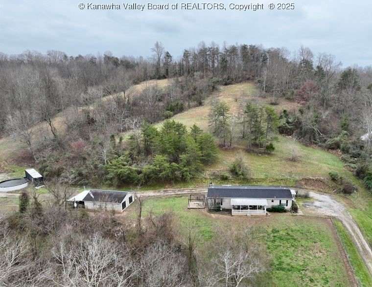4.73 Acres of Residential Land with Home for Sale in Gallipolis Ferry, West Virginia