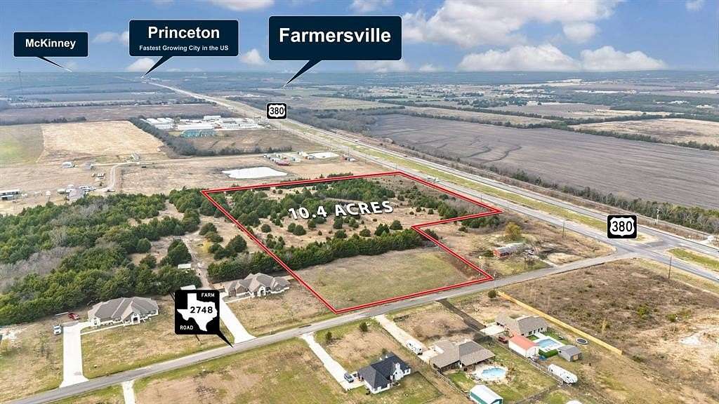 10.4 Acres of Mixed-Use Land for Sale in Caddo Mills, Texas