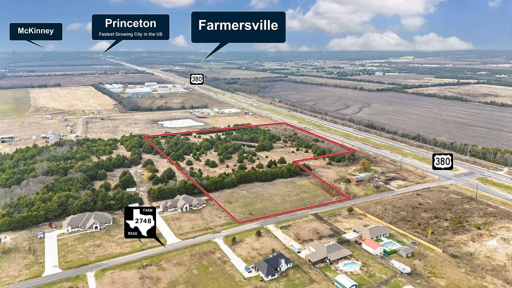 10.4 Acres of Mixed-Use Land for Sale in Caddo Mills, Texas