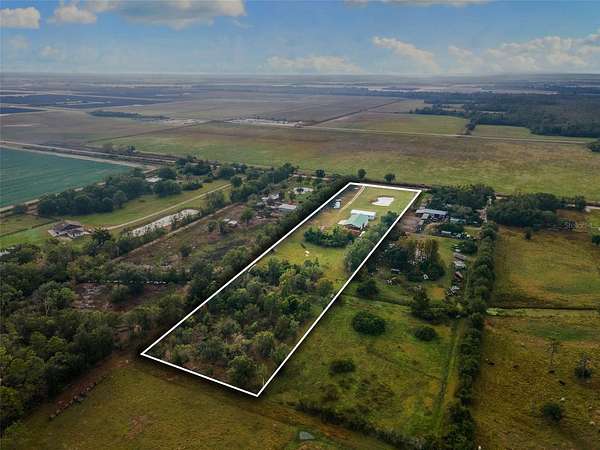 5 Acres of Residential Land with Home for Sale in Myakka City, Florida