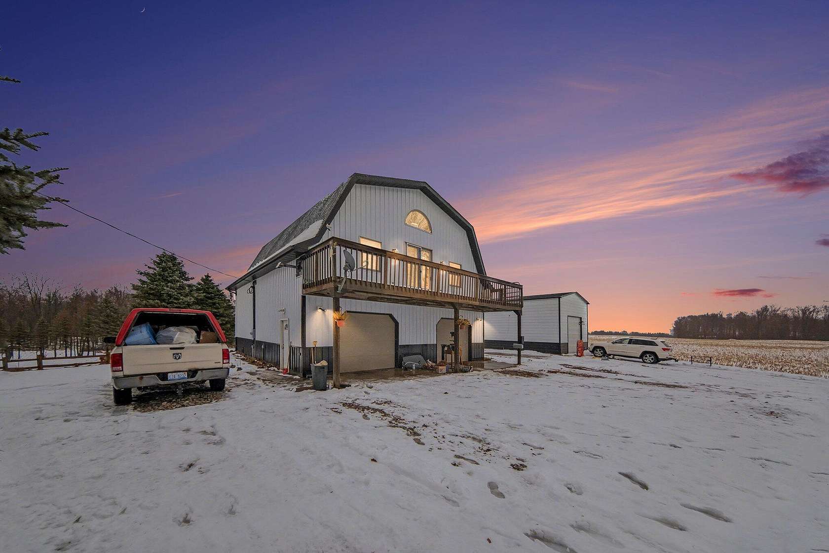 20 Acres of Land with Home for Sale in Hudson, Michigan