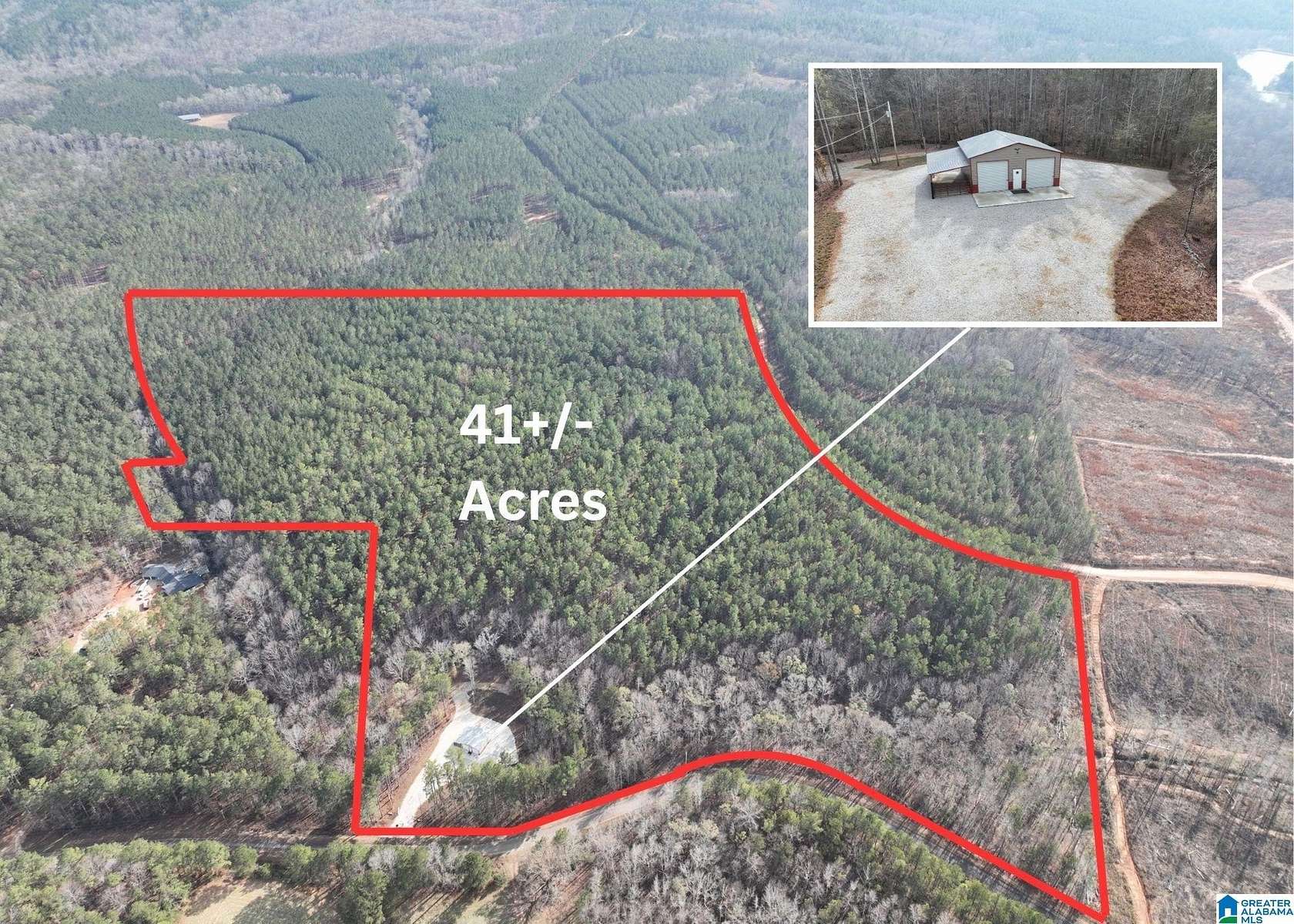 41 Acres of Recreational Land for Sale in Roanoke, Alabama