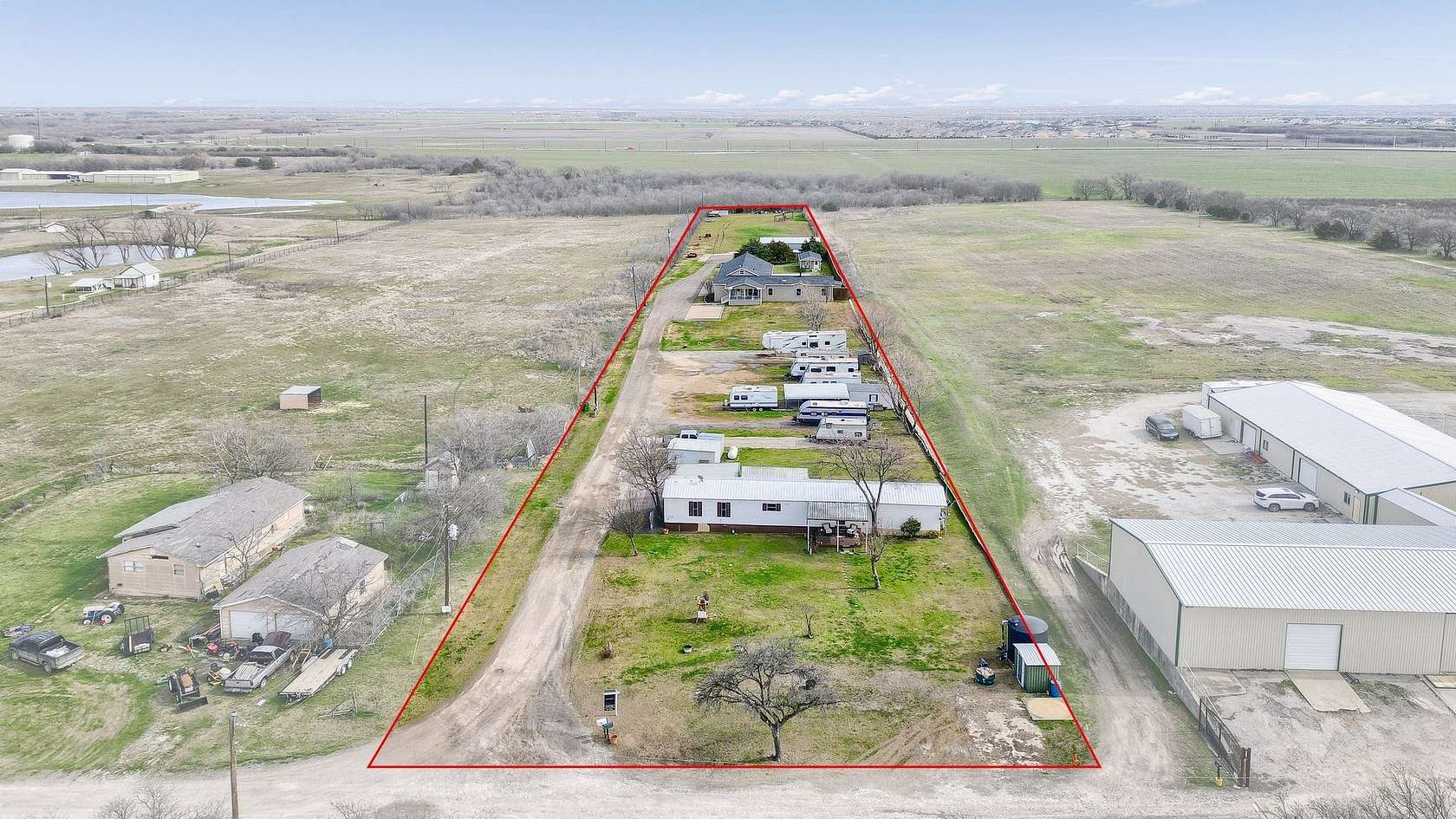 3.7 Acres of Land with Home for Sale in Celina, Texas