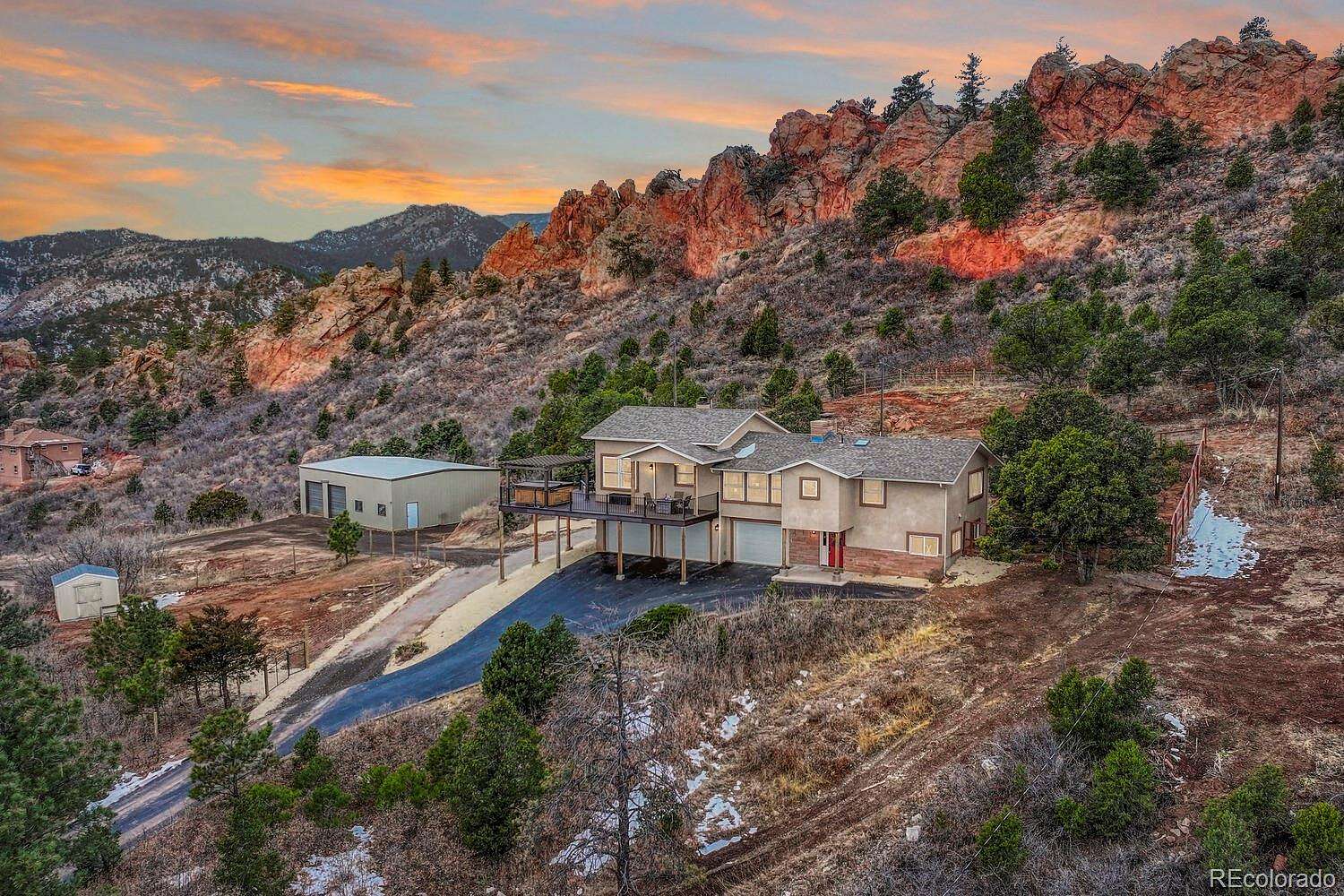 5 Acres of Land with Home for Sale in Colorado Springs, Colorado