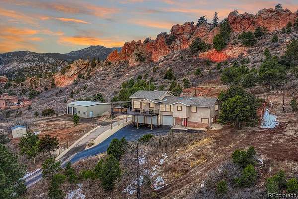 5 Acres of Land with Home for Sale in Colorado Springs, Colorado