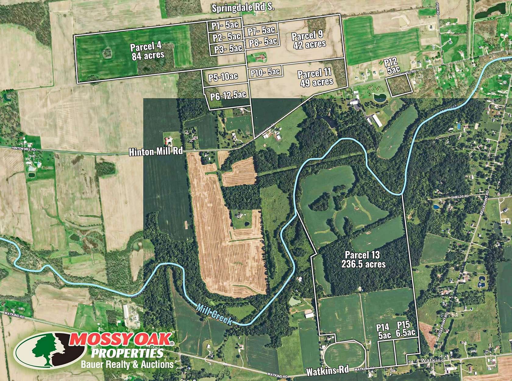 480 Acres of Recreational Land & Farm for Auction in Marysville, Ohio