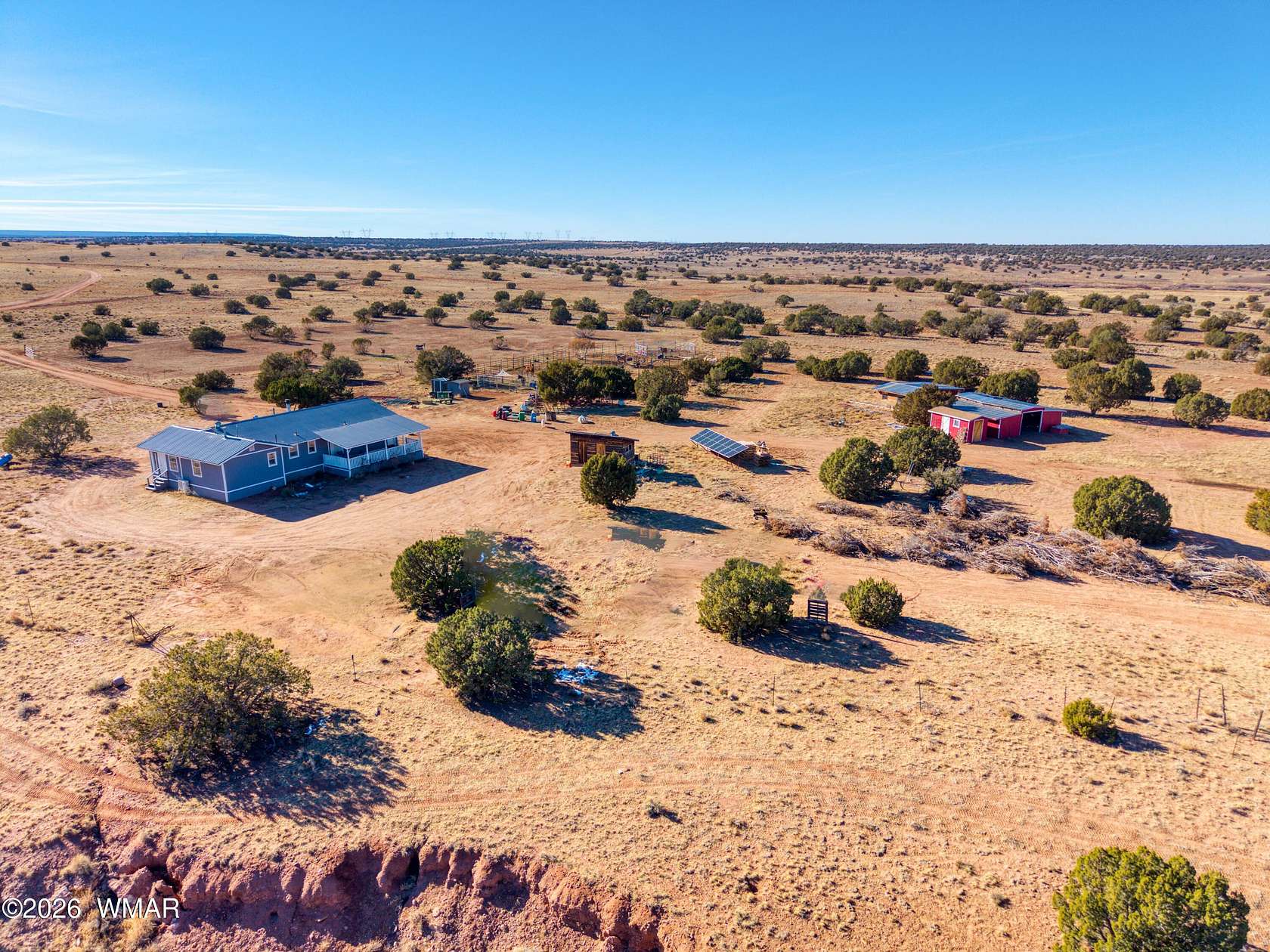 36.4 Acres of Land with Home for Sale in Concho, Arizona