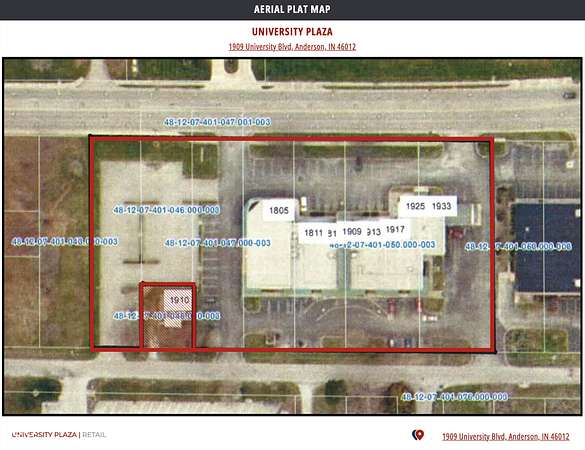 2.42 Acres of Improved Commercial Land for Sale in Anderson, Indiana
