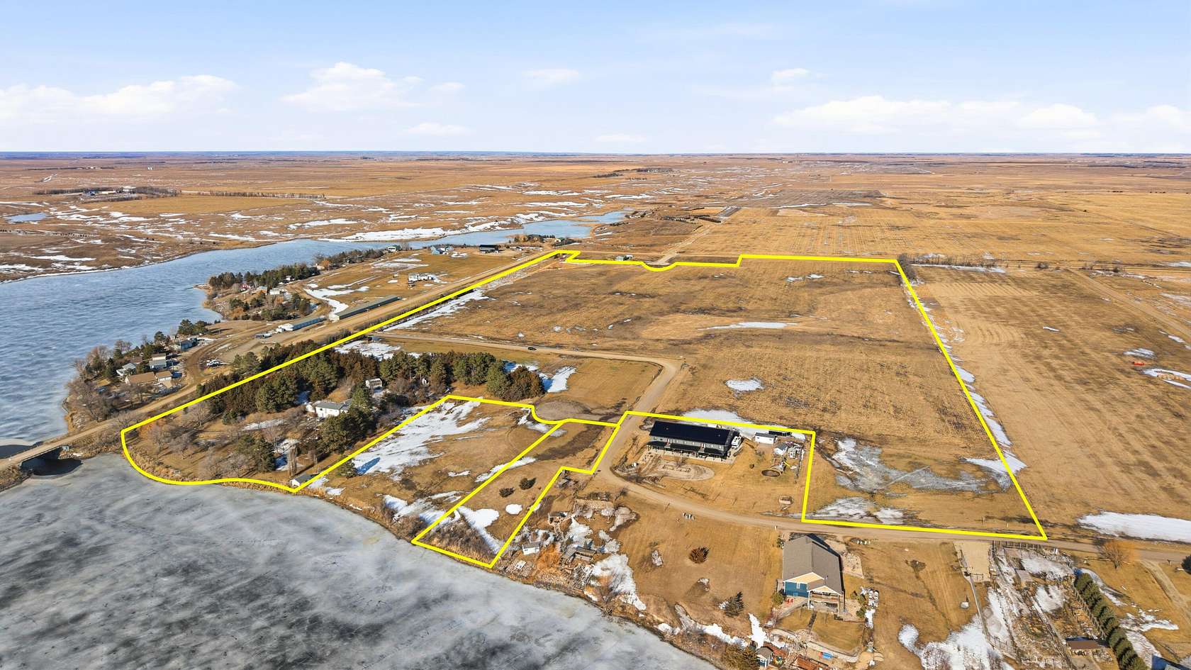 55.4 Acres of Land with Home for Sale in Aberdeen, South Dakota