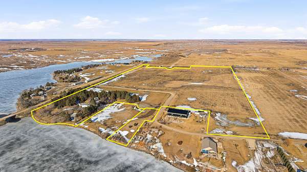 55.4 Acres of Land with Home for Sale in Aberdeen, South Dakota