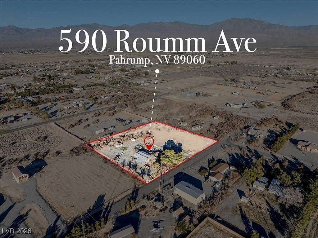 2.3 Acres of Residential Land with Home for Sale in Pahrump, Nevada
