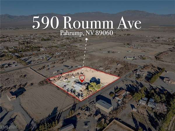 2.3 Acres of Residential Land with Home for Sale in Pahrump, Nevada