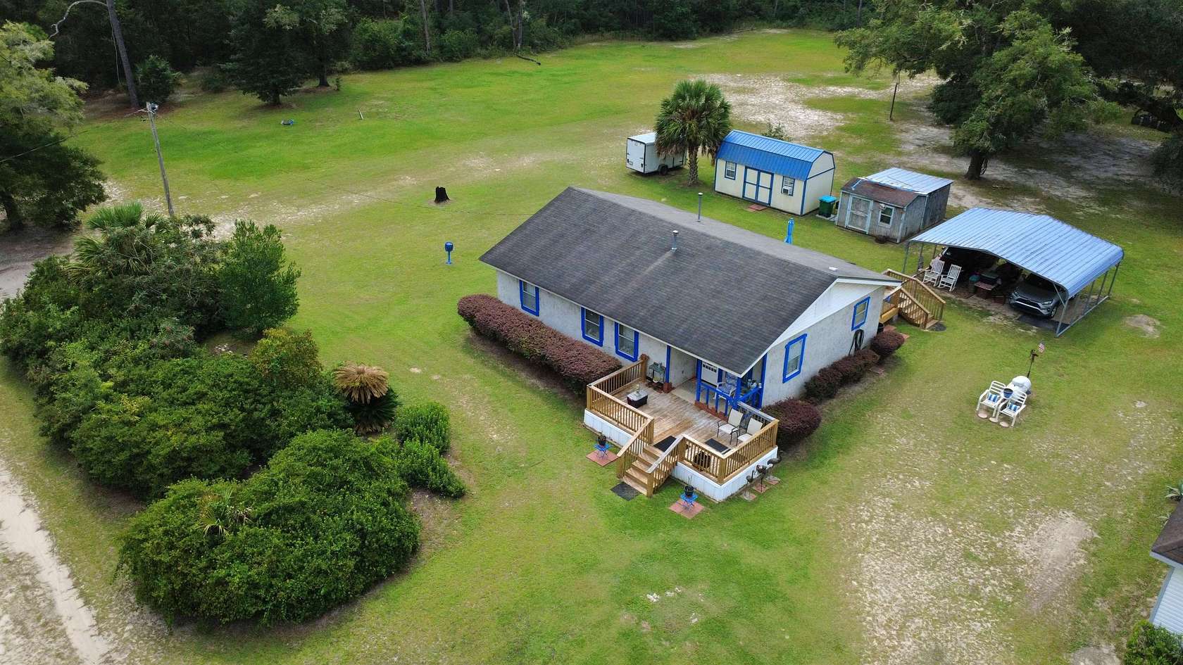 4.8 Acres of Residential Land with Home for Sale in Sopchoppy, Florida