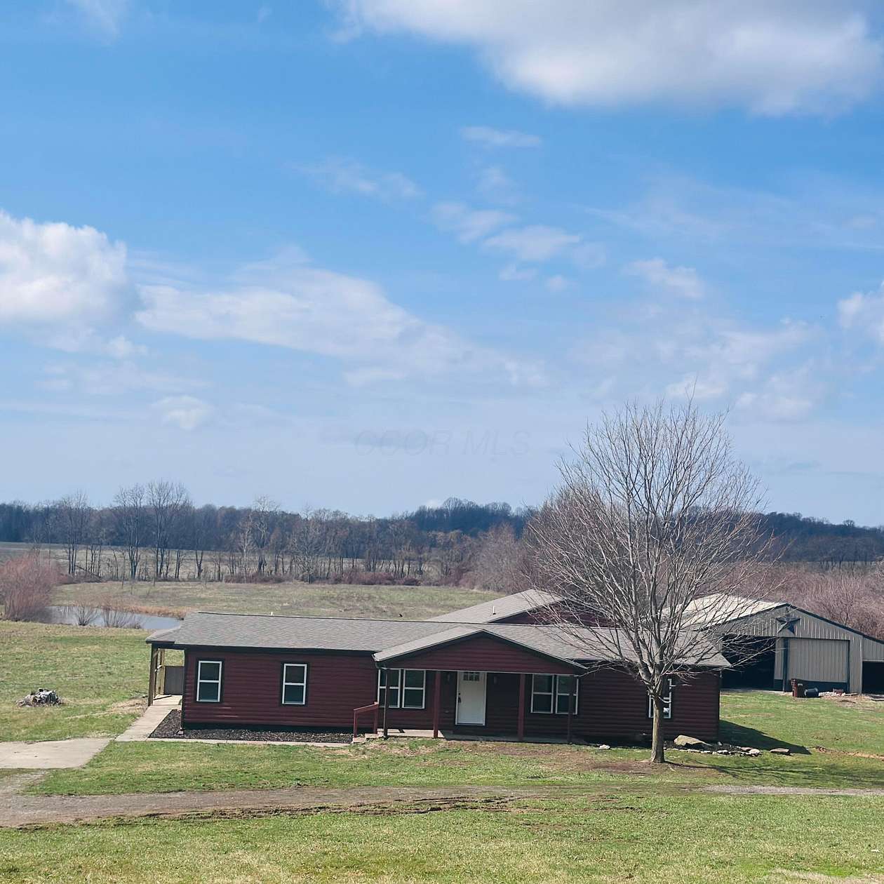 6.25 Acres of Land with Home for Sale in Amanda, Ohio