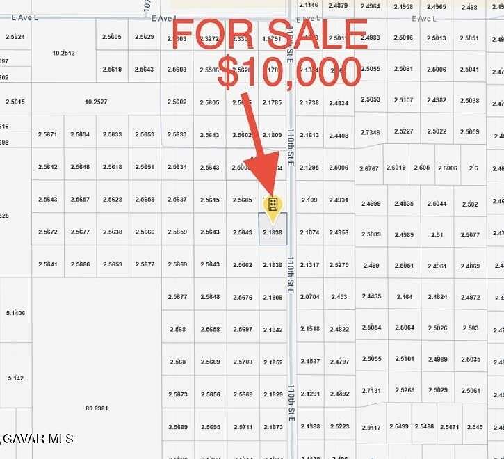2.18 Acres of Land for Sale in Lancaster, California