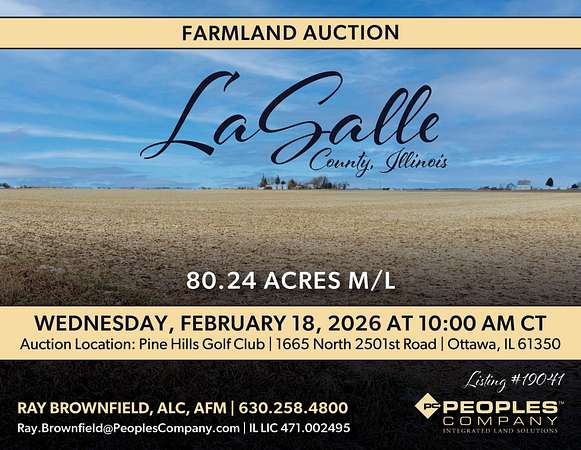 80.2 Acres of Land for Sale in Grand Ridge, Illinois