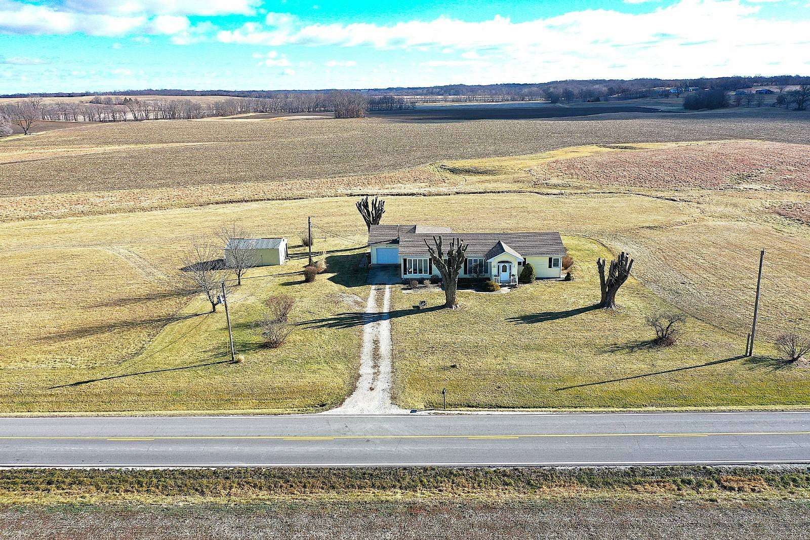 2.5 Acres of Residential Land with Home for Sale in Salisbury, Missouri