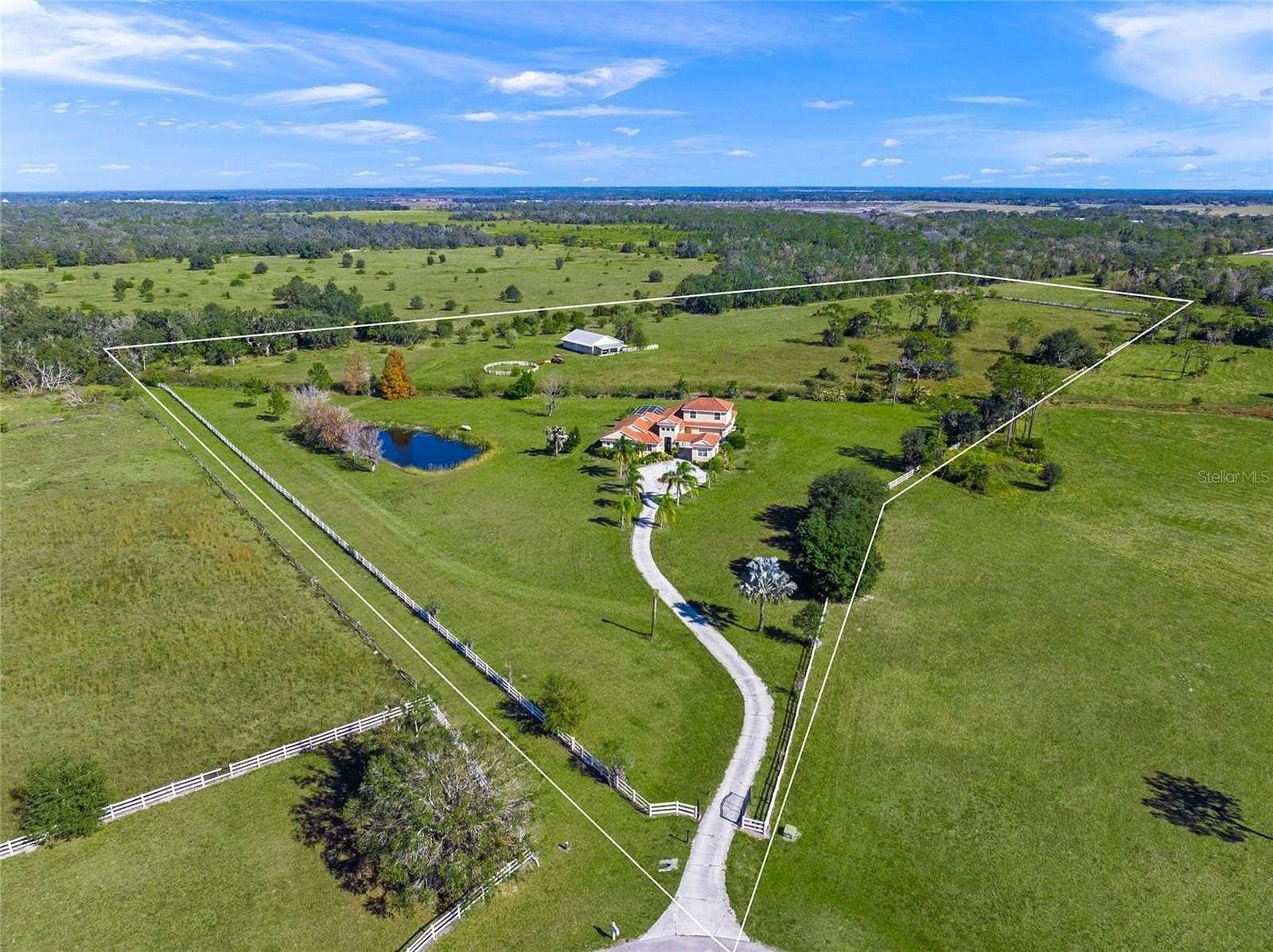 15.2 Acres of Land with Home for Sale in Myakka City, Florida