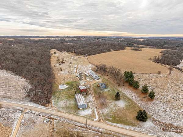122 Acres of Land with Home for Sale in Blanchardville, Wisconsin